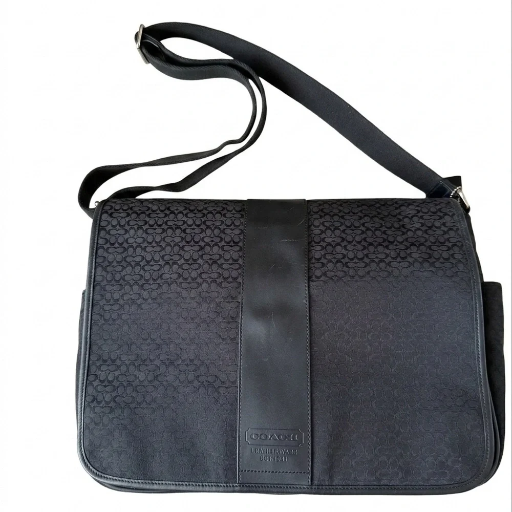Coach Hudson Black Commuter Bag